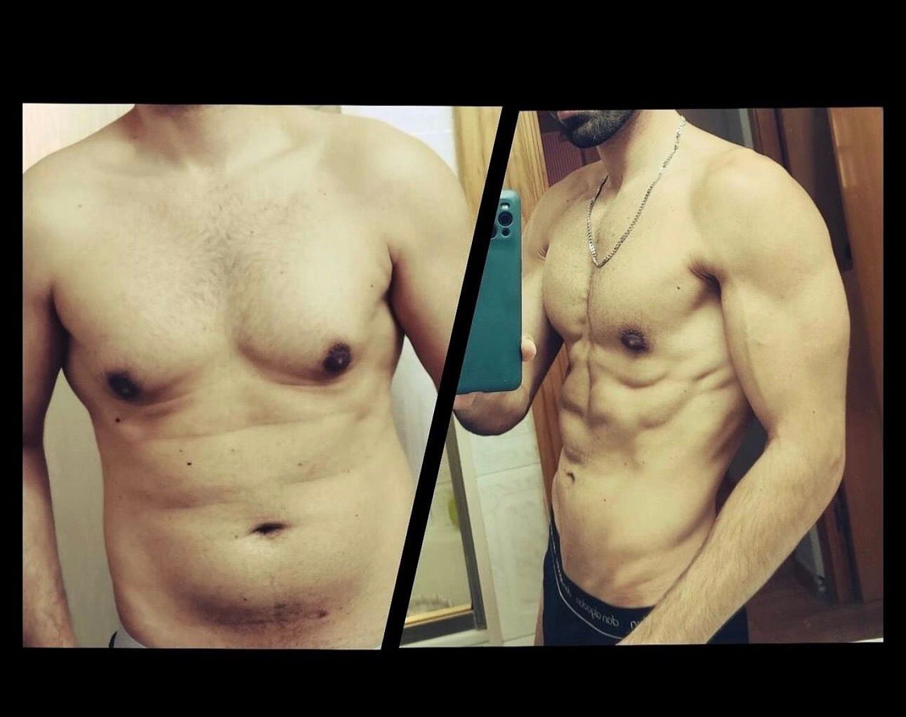 Transformación real de Sergio Lara con el Team Alonfit — antes y después